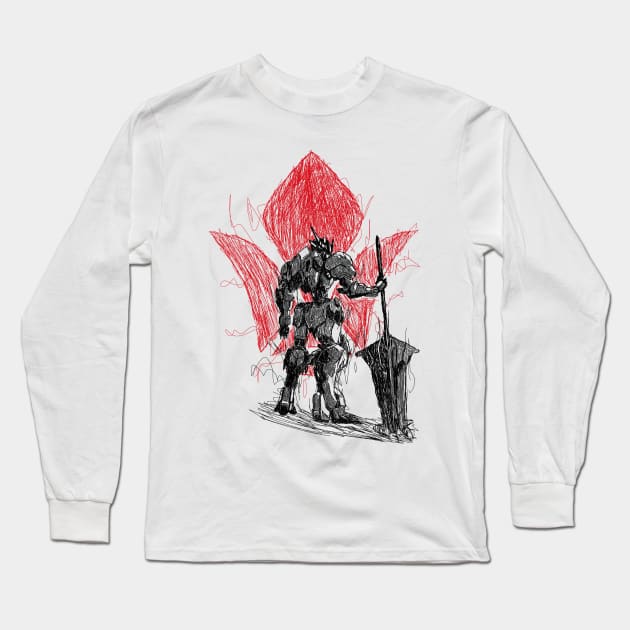 Gundam barbatos lupus rex Long Sleeve T-Shirt by Amartwork